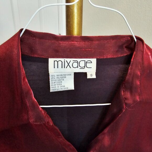 Vintage Mixage Button Blouse - Picture 4 of 7